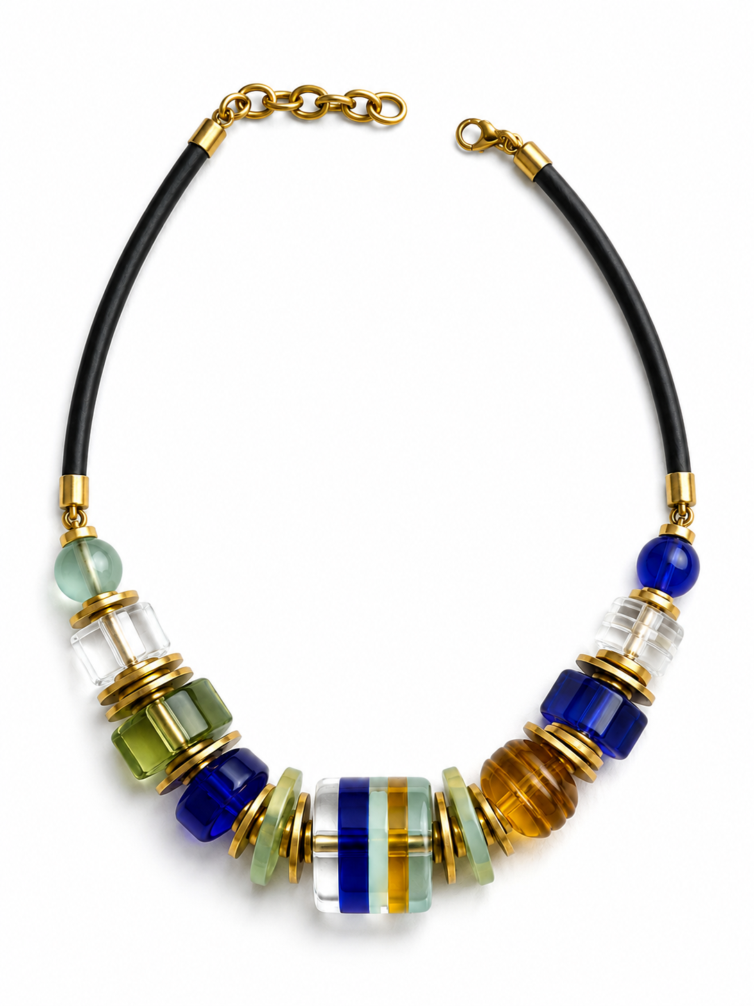 Solstice Resin Coil Necklace