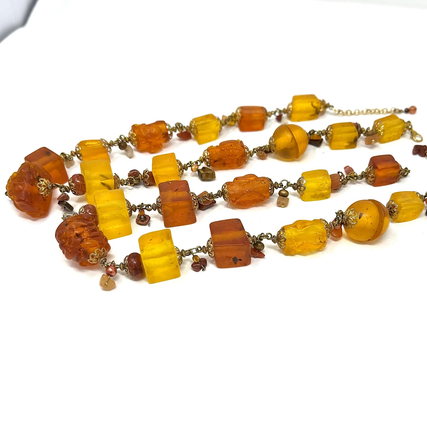 Tectonic Amber Baroque Necklace