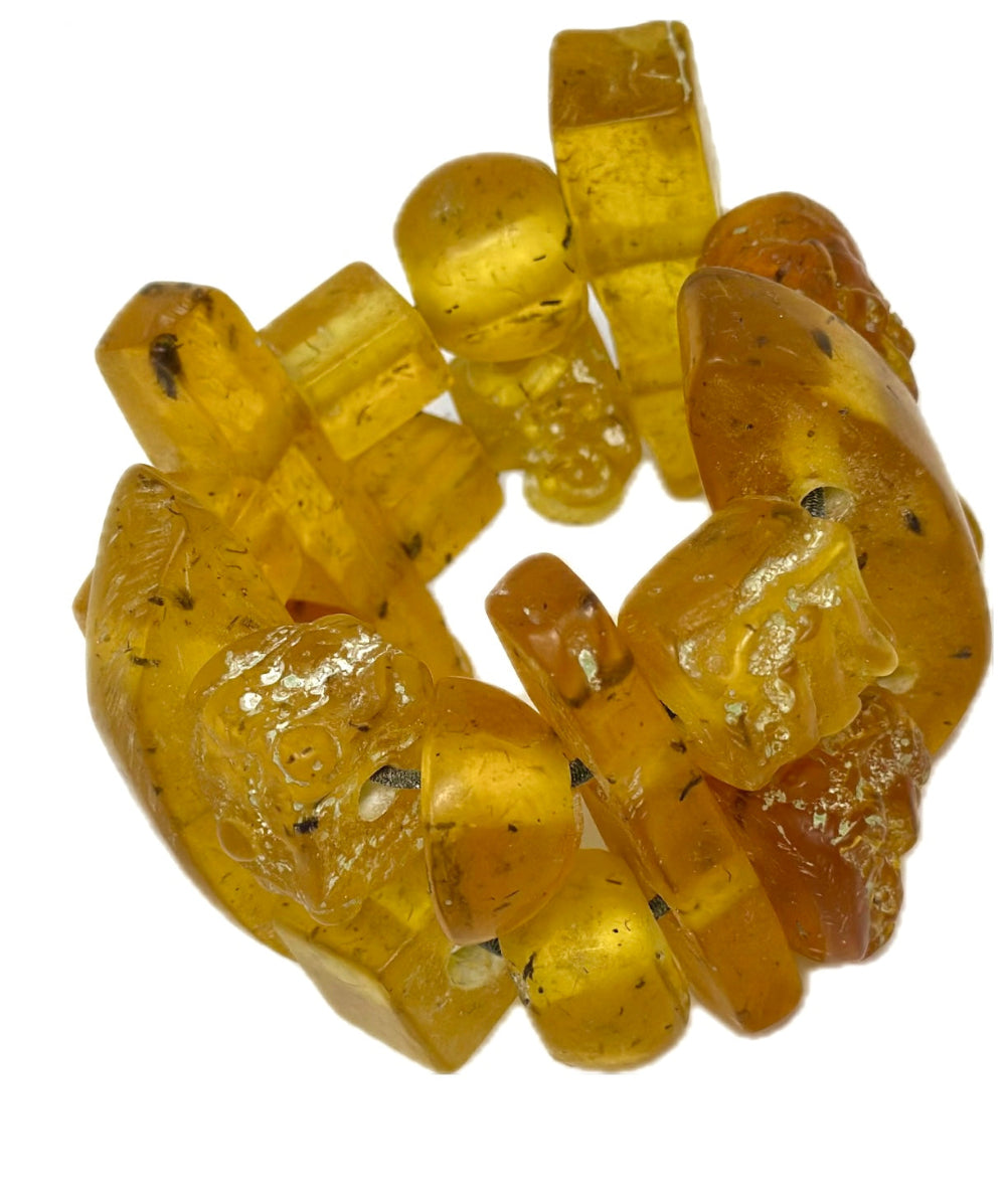 Tectonic Amber Cuff Bracelet
