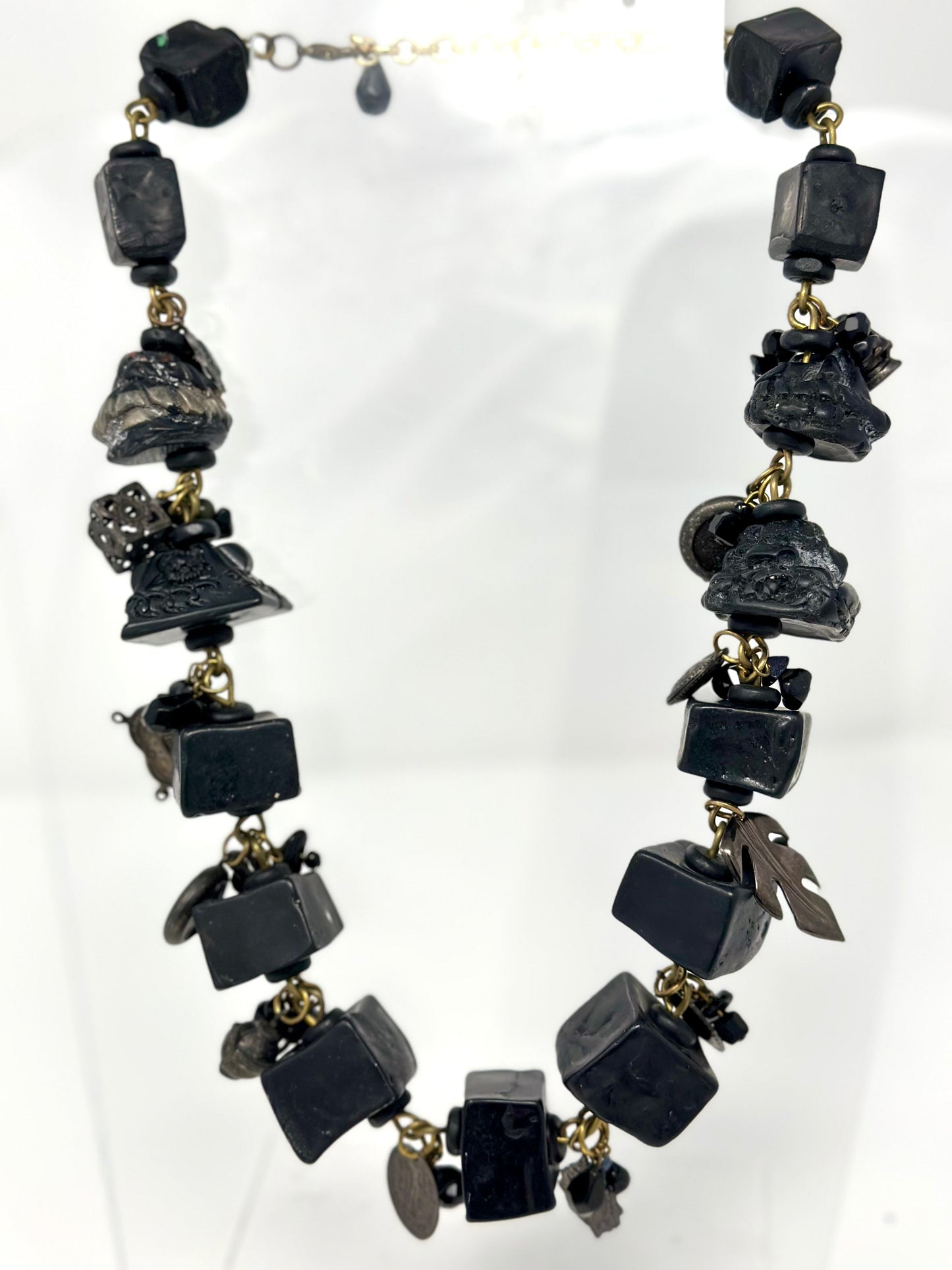 Tectonic Lava Resin Necklace