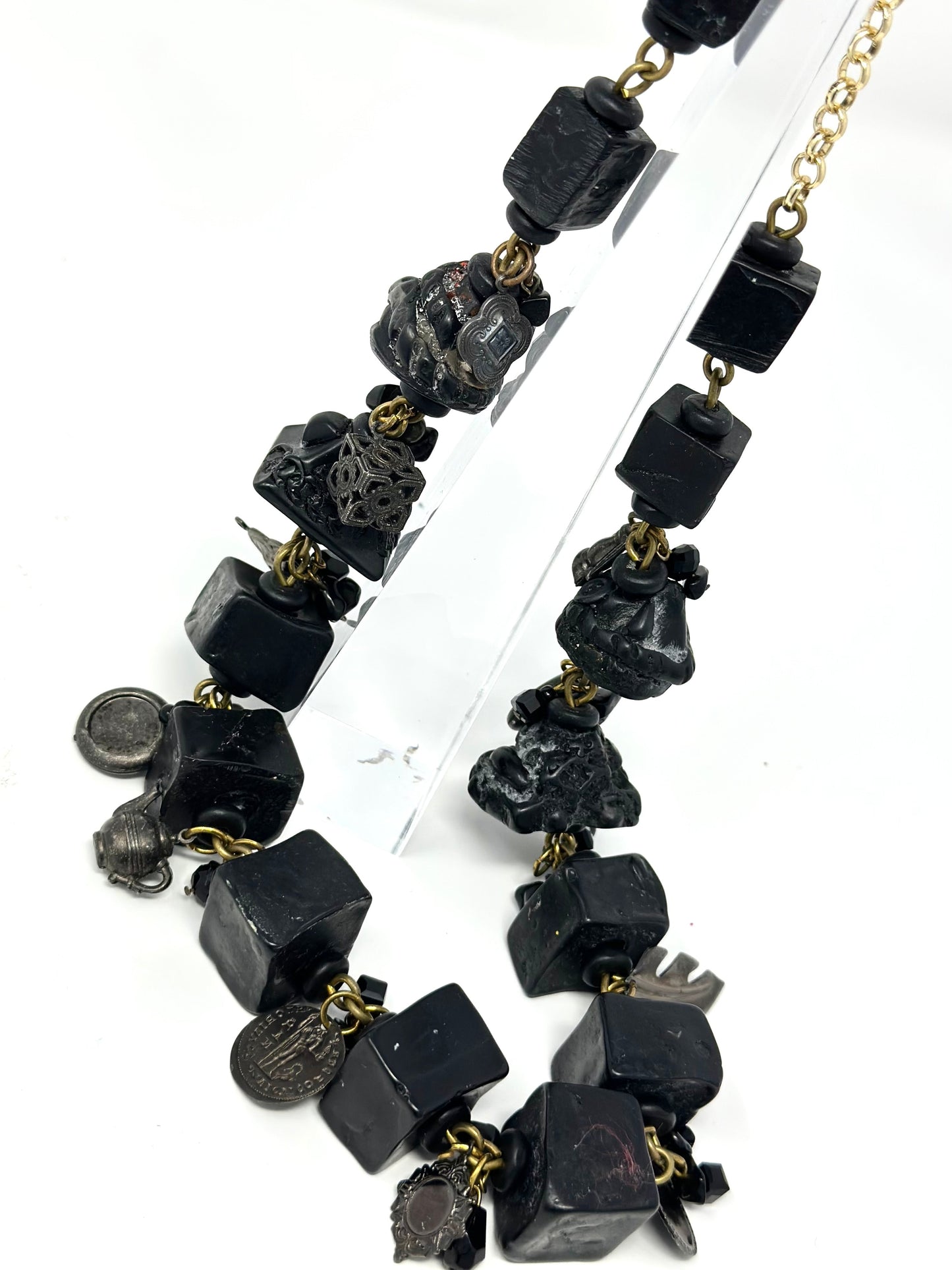 Tectonic Lava Resin Necklace