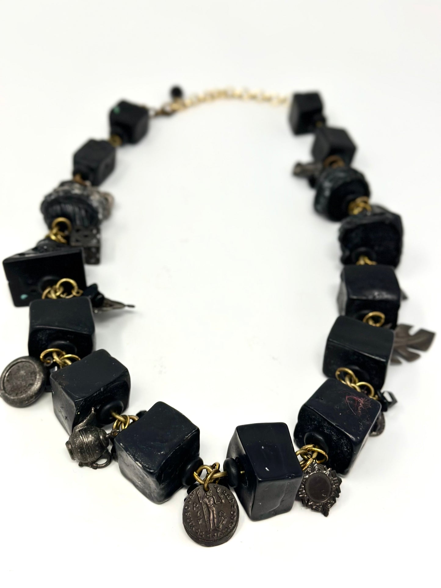 Tectonic Lava Resin Necklace