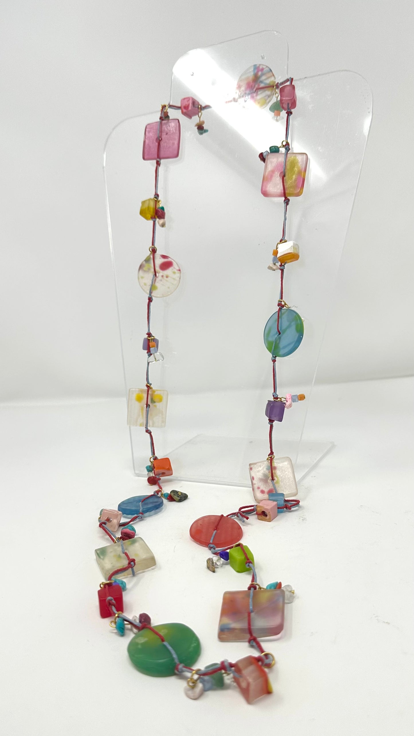 Multicolor String Necklace