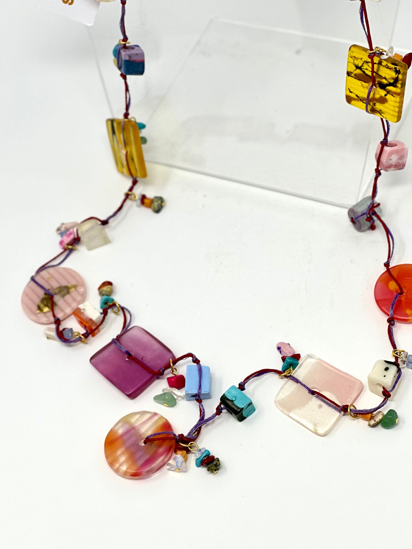 Multicolor String Necklace