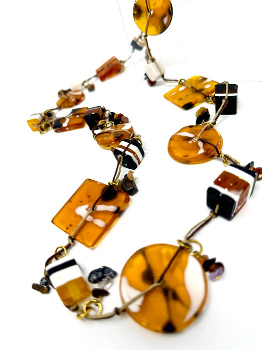 Wildlife Leopard String Necklace