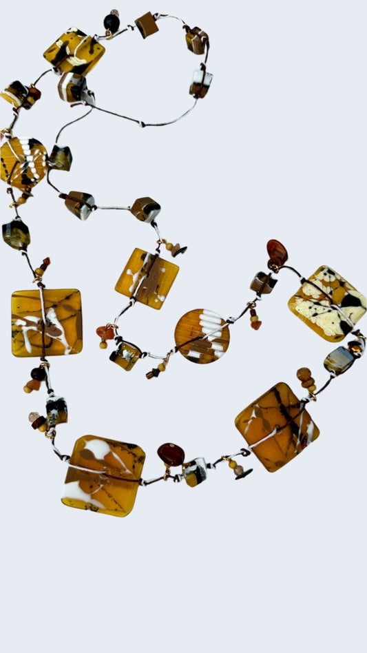 Wildlife Leopard String Necklace