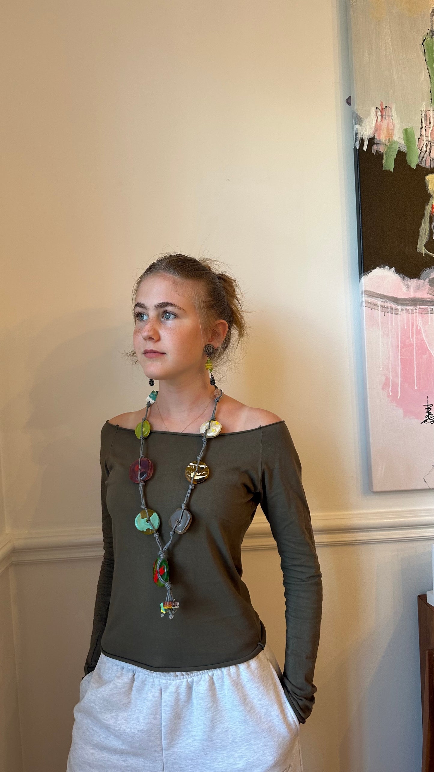 Exotic Multicolor Pendant Necklace