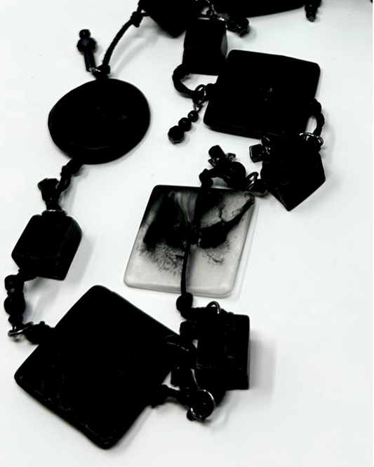 Wildlife Rhinoceros Long String Necklace