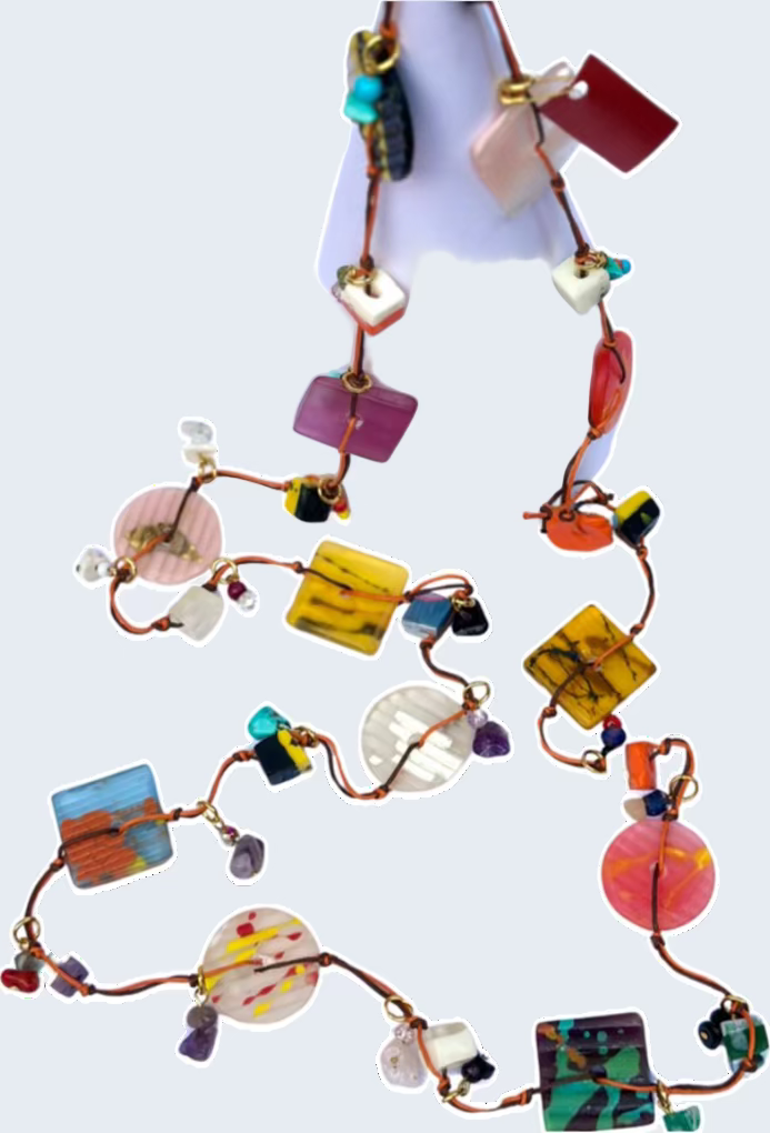 Exotic Multicolor String Necklace
