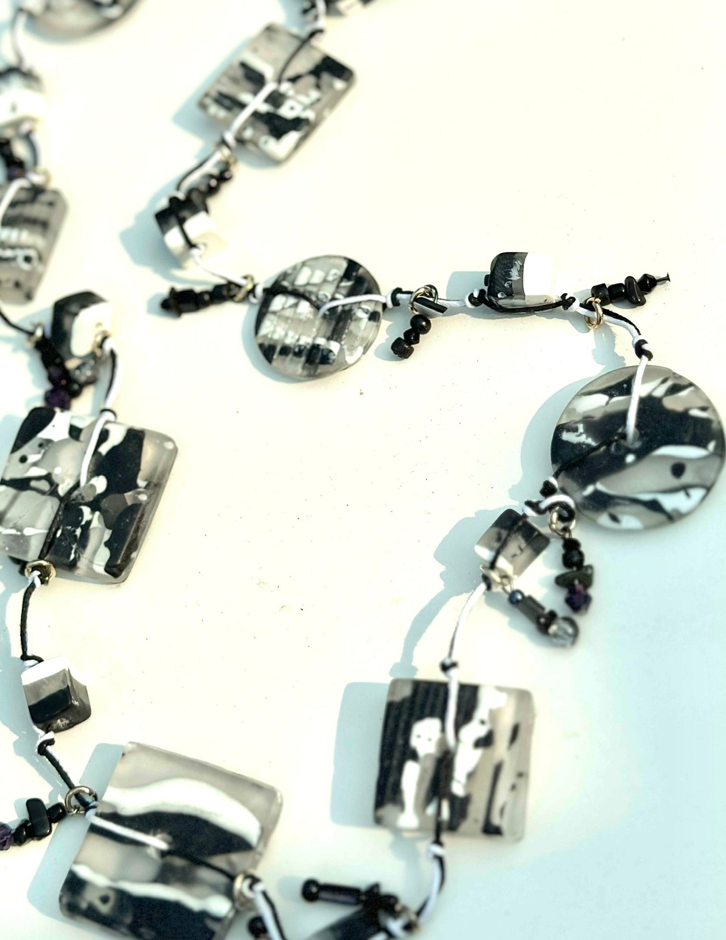 Wildlife Zebra Long String Necklace