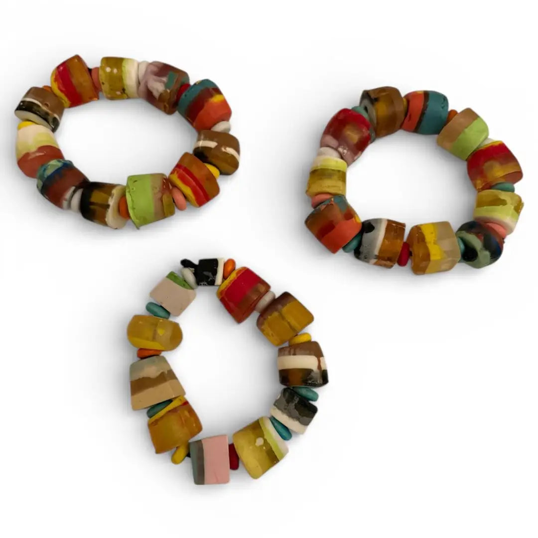 Multicolor Resin Bead Bracelet