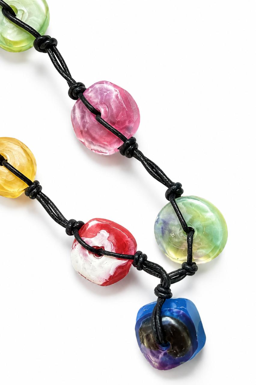 Exotic Multicolor Pendant Necklace
