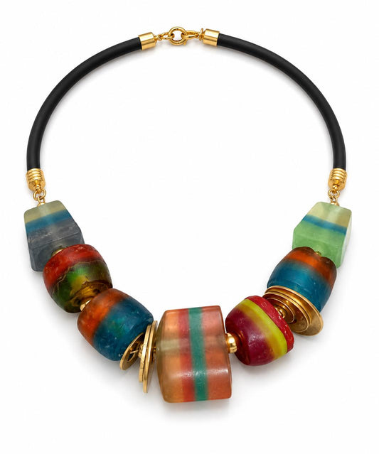 Necklace Resin Coil Love